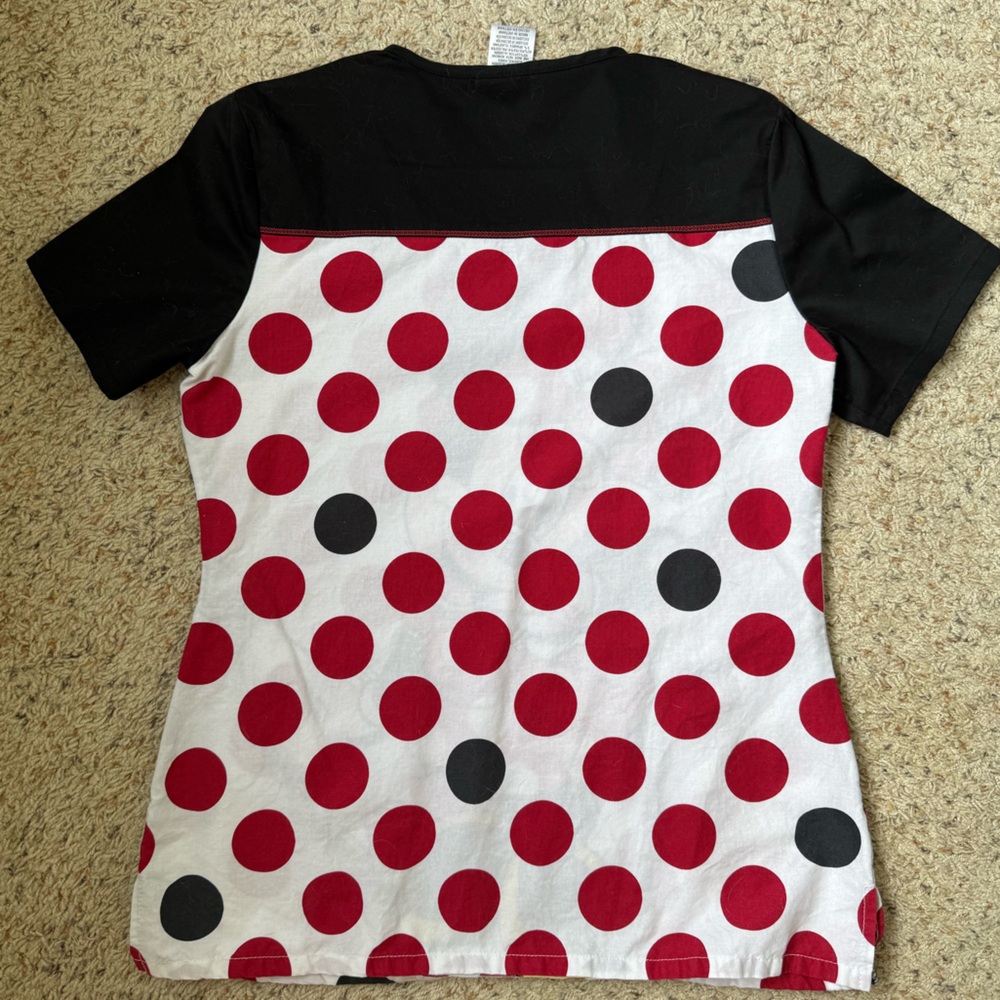 Disney Minnie Mouse Scrub Top - Picture 2 of 2
